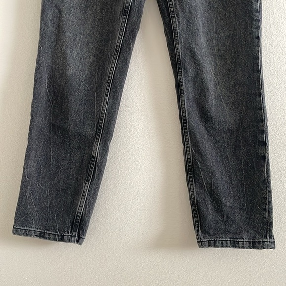 Anine Bing Straight Leg High Waist Jeans Women’s Size 26 Button Fly Black - Picture 6 of 10